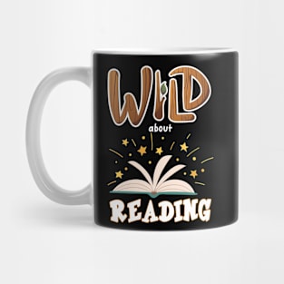 WILD ABOUT READING Librarian Book Across America bookish Mug